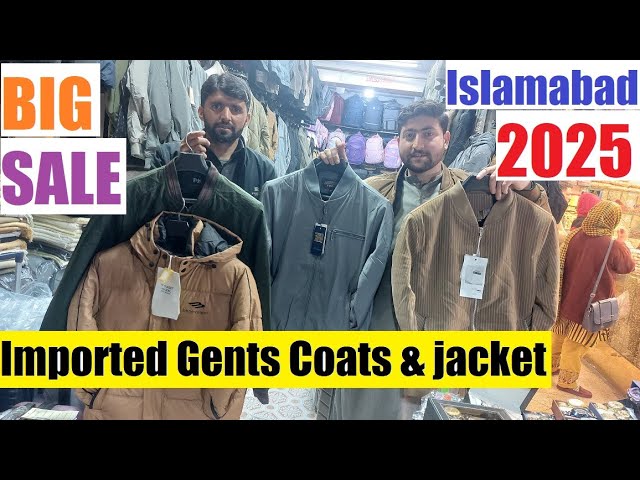 Imported Gents Long Coats & jacket Price 2025 / Sweatshirt / Denim / Aabpara market Islamabad