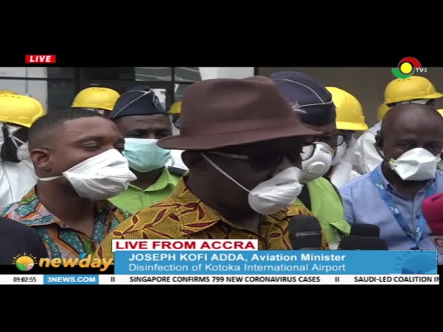 Disinfection of Kotoka International Airpot