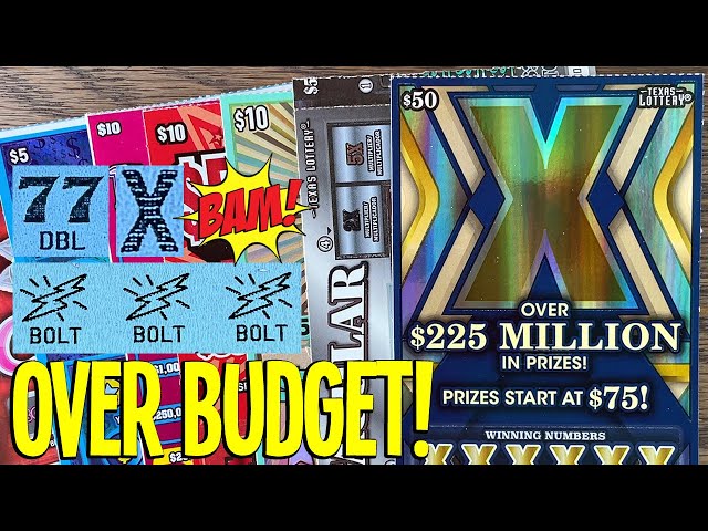 OVER BUDGET BAM! $300 TEXAS LOTTERY Scratch Offs