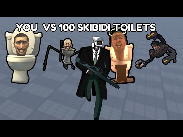 Drew Vs 100 Skibidi Toilets?!! | You Vs 100 Skibidi Toilets