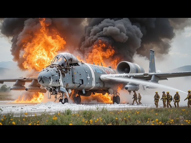 Military Secrets Revealed! Here's How Crews Put Out Fires on A-10 Warthog Fighter Jets!