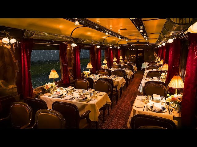 Orient Express - Cozy Train Cabin Ambience with Rain and Train Sounds for Sleep and Relaxation