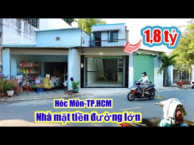 💥Nợ Ngập Đầu,..Bán Nhà Hóc Môn, Mặt Tiền Đường Lớn “Giá Rẻ”.