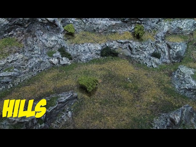 Building Terrain Hills diorama, step by step tutorial