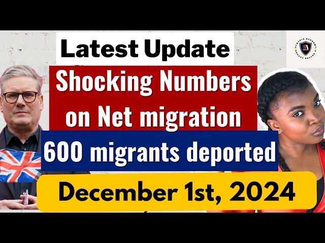 Latest Update on UK immigration news: Shocking New figures on Net migration and deportation