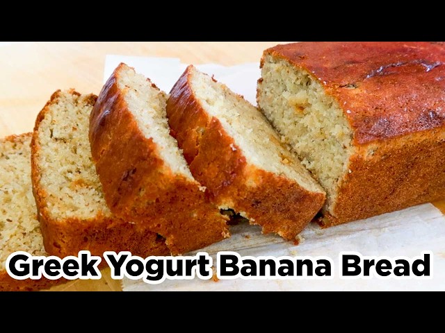 Super Moist Greek Yogurt Banana Bread