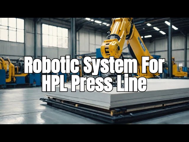 QIANGTONG automatic robot loading unloading system for HPL and Compact Press Line