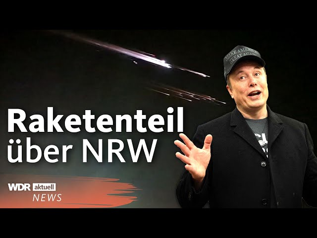 Lichtschweif am Himmel: SpaceX-Raketenteil verglüht | WDR aktuell