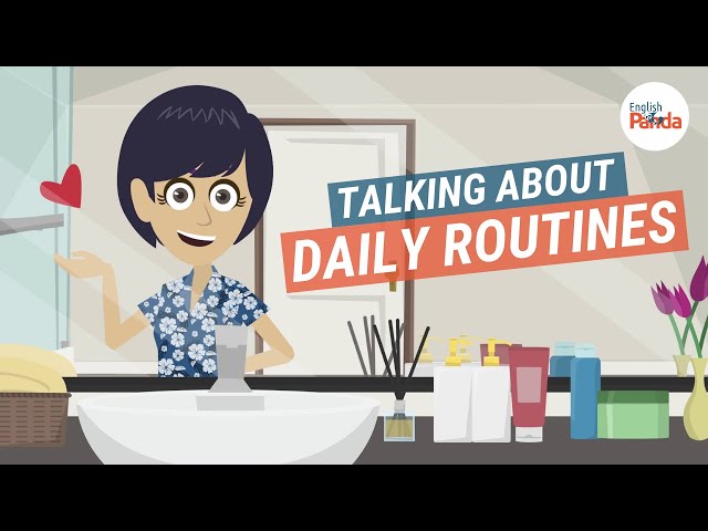 Talking about daily routines in English (present simple)