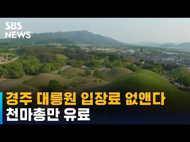 경주 대릉원 입장료 없앤다…천마총만 유료 / SBS