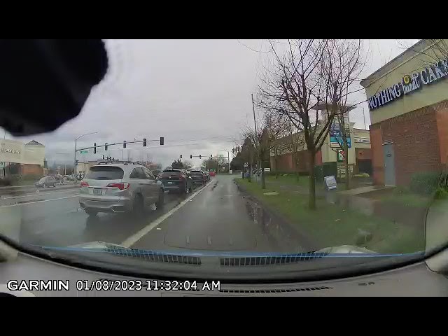 Dashcam near miss no car crash