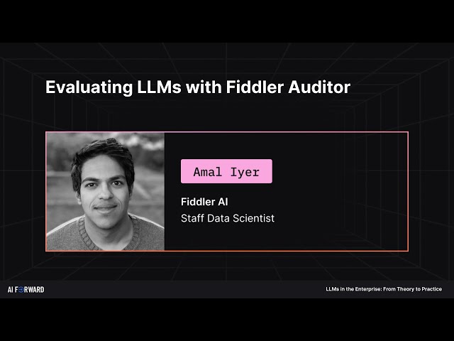 Evaluating LLMs with Fiddler Auditor