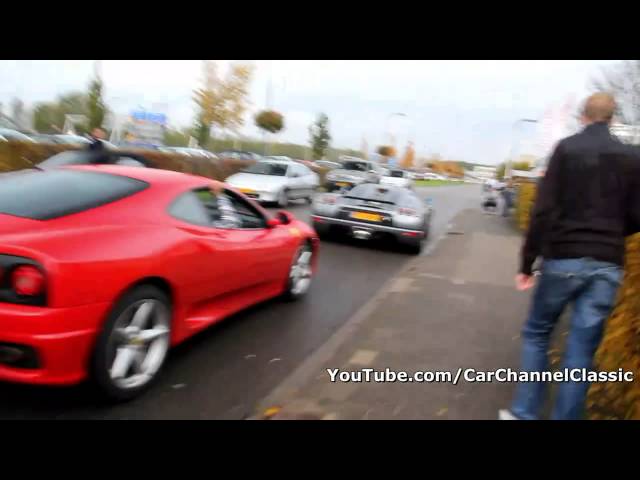 Koenigsegg CC8S, Ferrari 360 Modena, Maserati GranTurismo S LOUD sound!!!