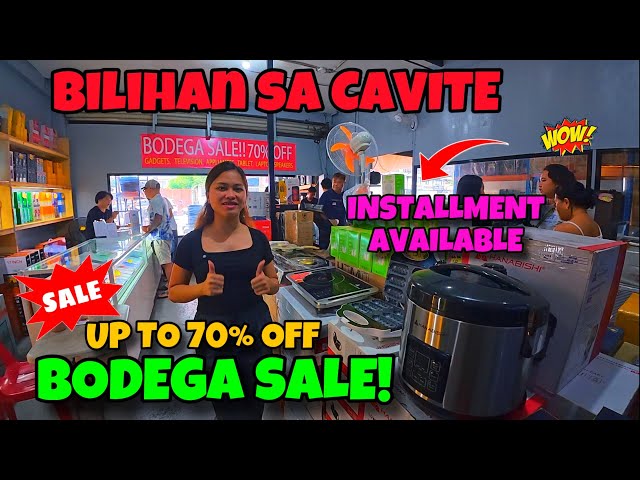 BODEGA SALE SA CAVITE UP TO 70% OFF APPLIANCES AND E-BIKE | SMART TV | BT SPEAKER | WASHING MACHINE