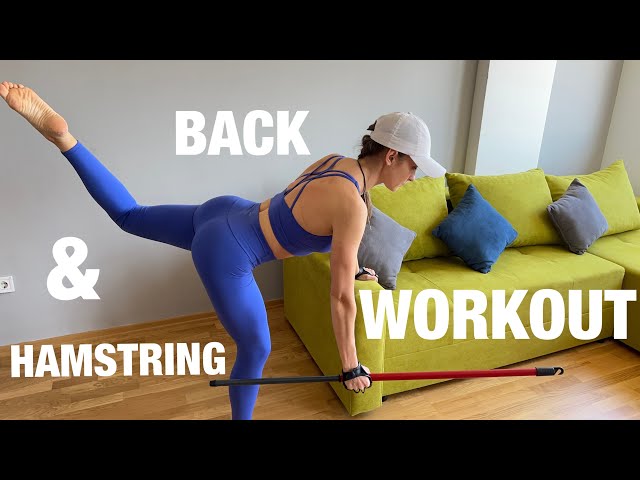 HAMSTRING & BACK WORKOUT ( The Best split exercises with a bodybar )