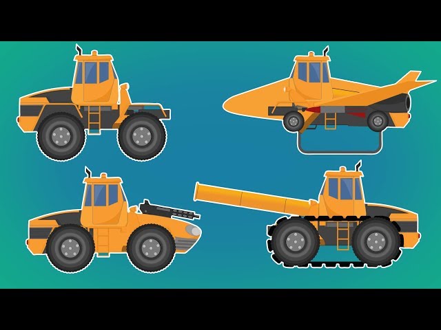 Transformer | Fighter Jet Tank | Tank Destroyer  | Sentry Gun Tank | Vehicles Video For Kids