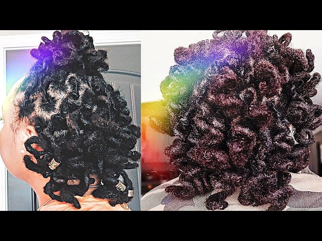 BEST CURLS ON LOCS | IN DEPTH BANTU KNOT TUTORIAL FOR MEDIUM/SHORT THICK LOCS