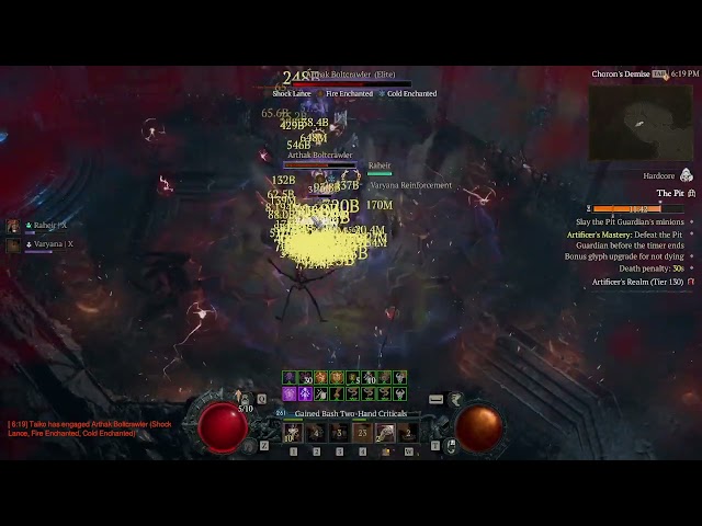 Diablo 4 pit 130 HC barb