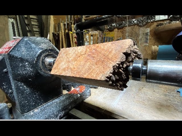 Woodturning - the golden burl