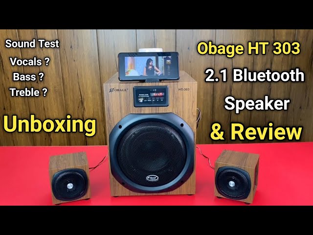 Obage HT-303 2.1 Home Theatre Unboxing & Review || Premium Sound At Low price || by Unboxing Time