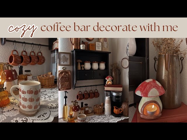 🍁 2024 | COZY FALL COFFEE BAR CLEAN & DECORATE WITH ME