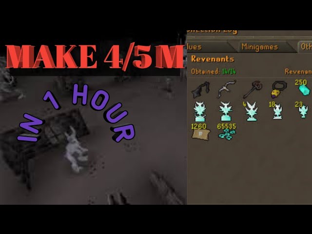 30 Minutes of Revenants Unskulled OSRS - 4 to 5 M per hour