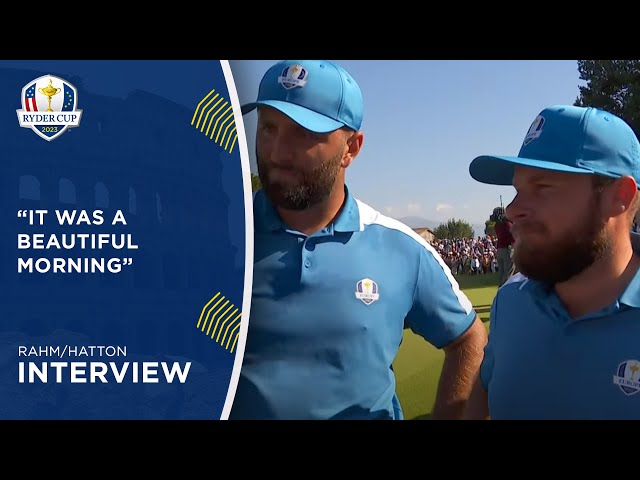 Rahm/Hatton Interview | 2023 Ryder Cup