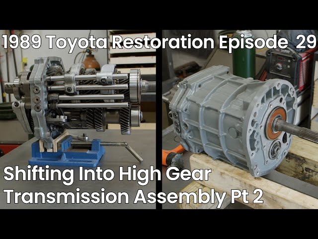 Shifting into high gear. Transmission Assembly Part 2/2  - 1989 Toyota Restoration Episode 29