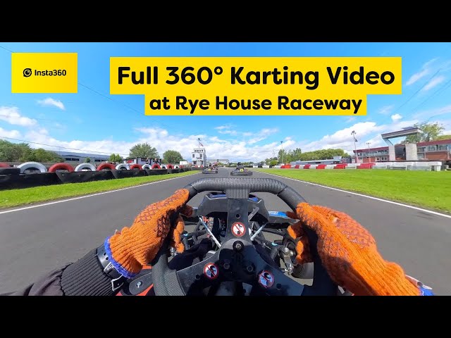 360° Raw Karting footage at Rye House Raceway - captured with Insta360 x3 - 103