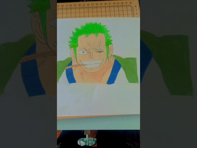 Dibujo de zoro de one piece denme