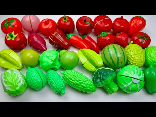 Satisfying Video ASMR | How to Cutting Watermelon, Carrot, Fruits and Vegetables | Plastic ASMR