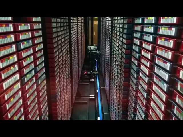 The mesmerizing work of a tape storage robot