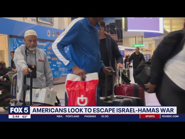 Americans look to escape Irael-Hamas war