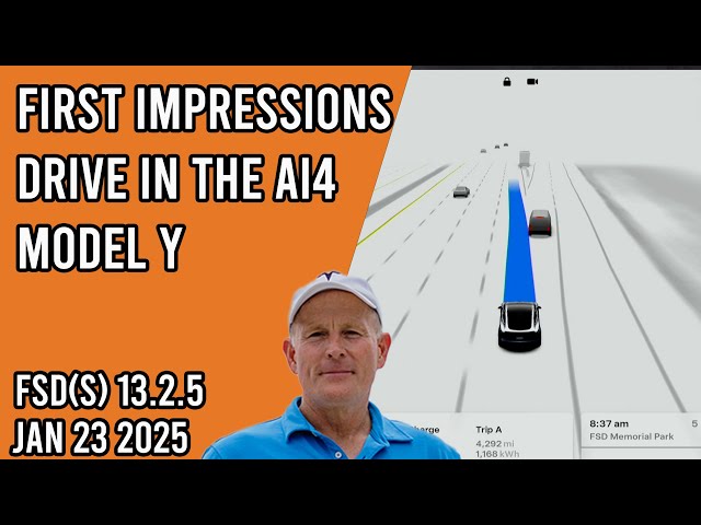 FSD Supervised v13.2.5 on the AI4 Model Y - First Impressions Drive