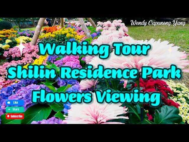 WALKING TOUR SHILIN RESIDENCE PARK FLOWERS VIEWING