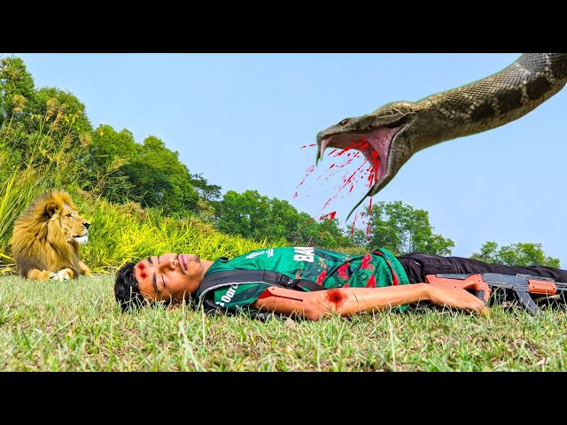 Anaconda Snake Attack On Village Boy In Forest | Sleeping Time | Fun Made Video