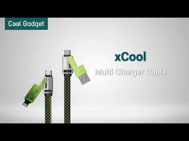 xCool 4 in 1 Multi Charger 100W USB C Cable