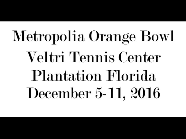 Metropolia Orange Bowl 2016