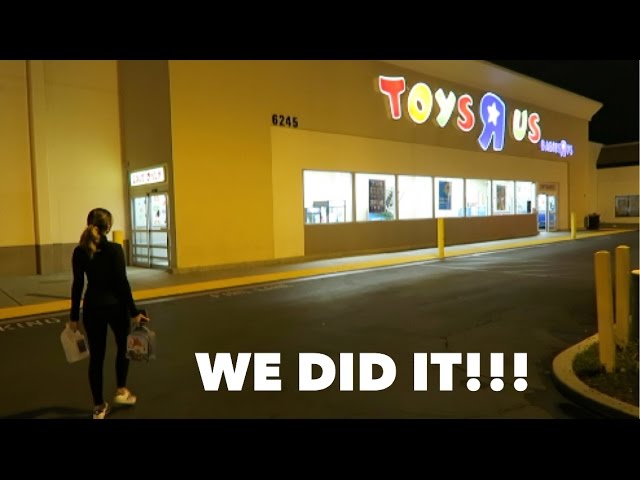 OVERNIGHT CHALLENGE AT TOYS R US!!! (RELATIONSHIP GOALS)