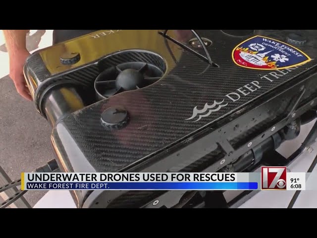 Underwater drones used for rescues