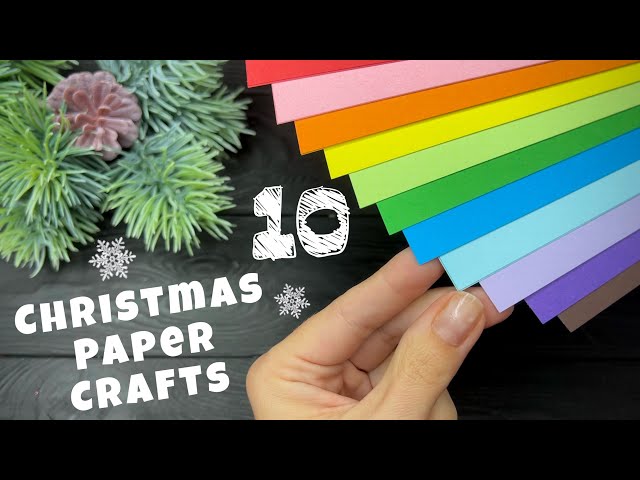 10 IDEAS 🎄 DIY Christmas Paper Crafts Christmas decorations