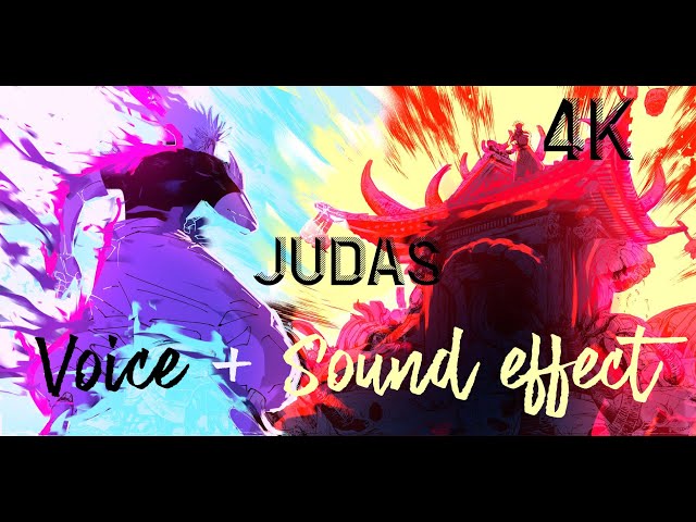 GOJO VS SUKUNA FULL FIGHT AMV + VOICE AND SOUND EFFECT 4K | LADY GAGA - JUDAS