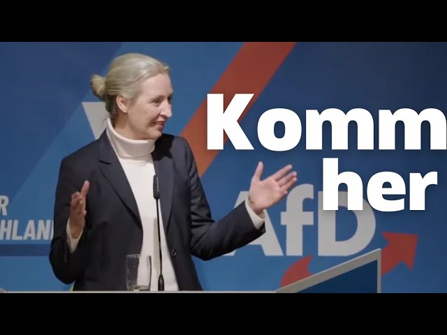 Vor 5 Minuten: Alice Weidel in Kusel! Extreme Stimmung