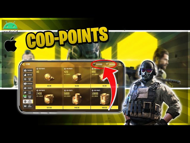 COD Mobile Hack/Mod - Unlimited COD Points (CP) & Credits for Android and iOS