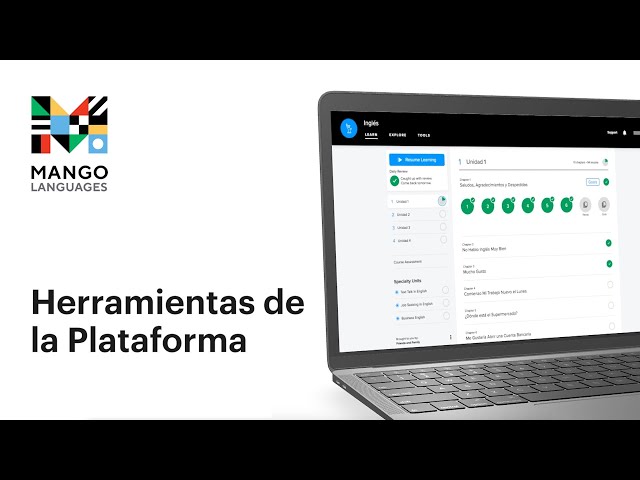 Herramientas de la Plataforma | Mango Languages | Tutorial