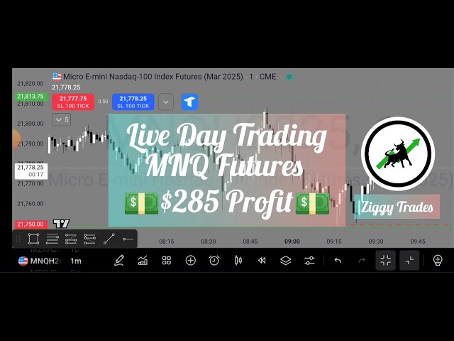 +$285 In 9 Mins | Live Day Trading NASDAQ Futures