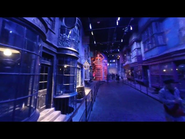 Village and houses. Harry Potter. WB London tour. VR 180*4k