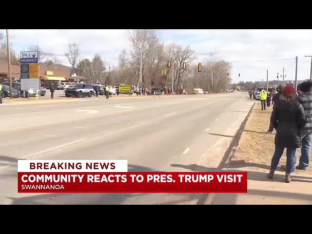 Western North Carolina community reacts to Trump's visit