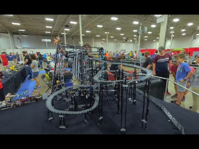 The Great Ball Contraption at Virginia BrickFair Lego Fan Expo 2021 3D 180 VR