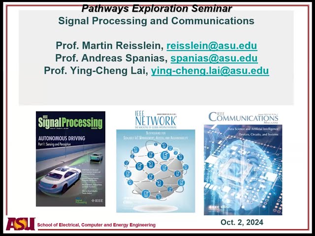 Fall 2024 - Pathways Seminar - Signal Processing/Communications and Controls